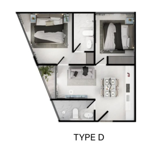 SunHills Layan, 2 bedroom apartments - from 45 m² to 70 m²